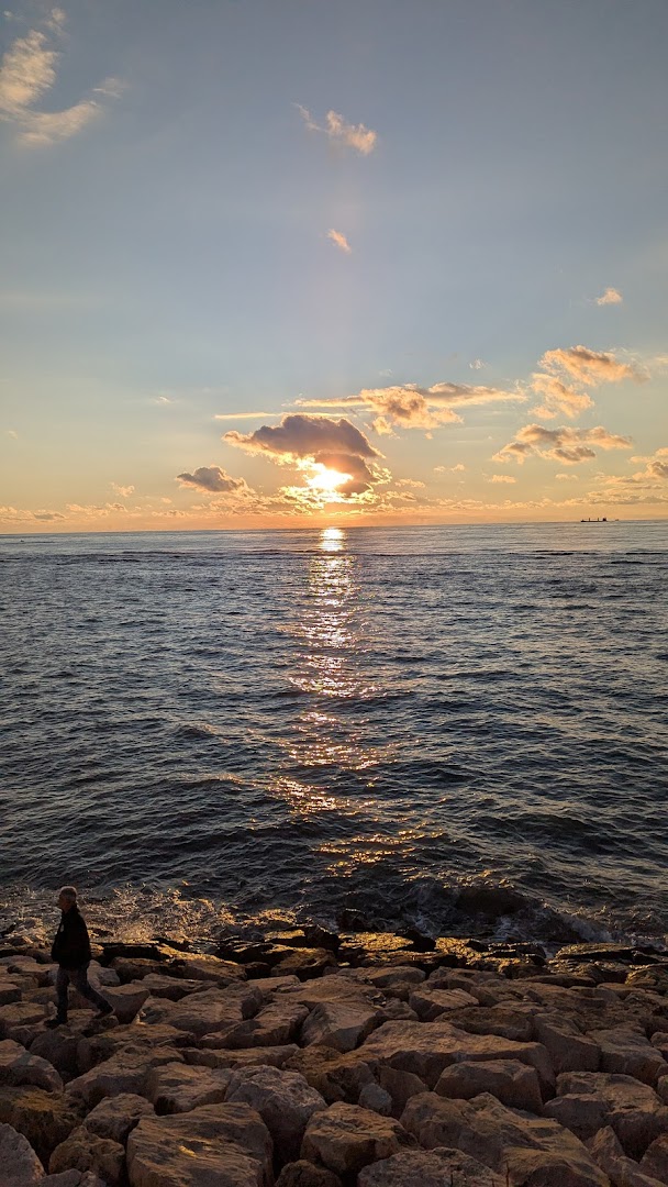 Durres Port Sunset view