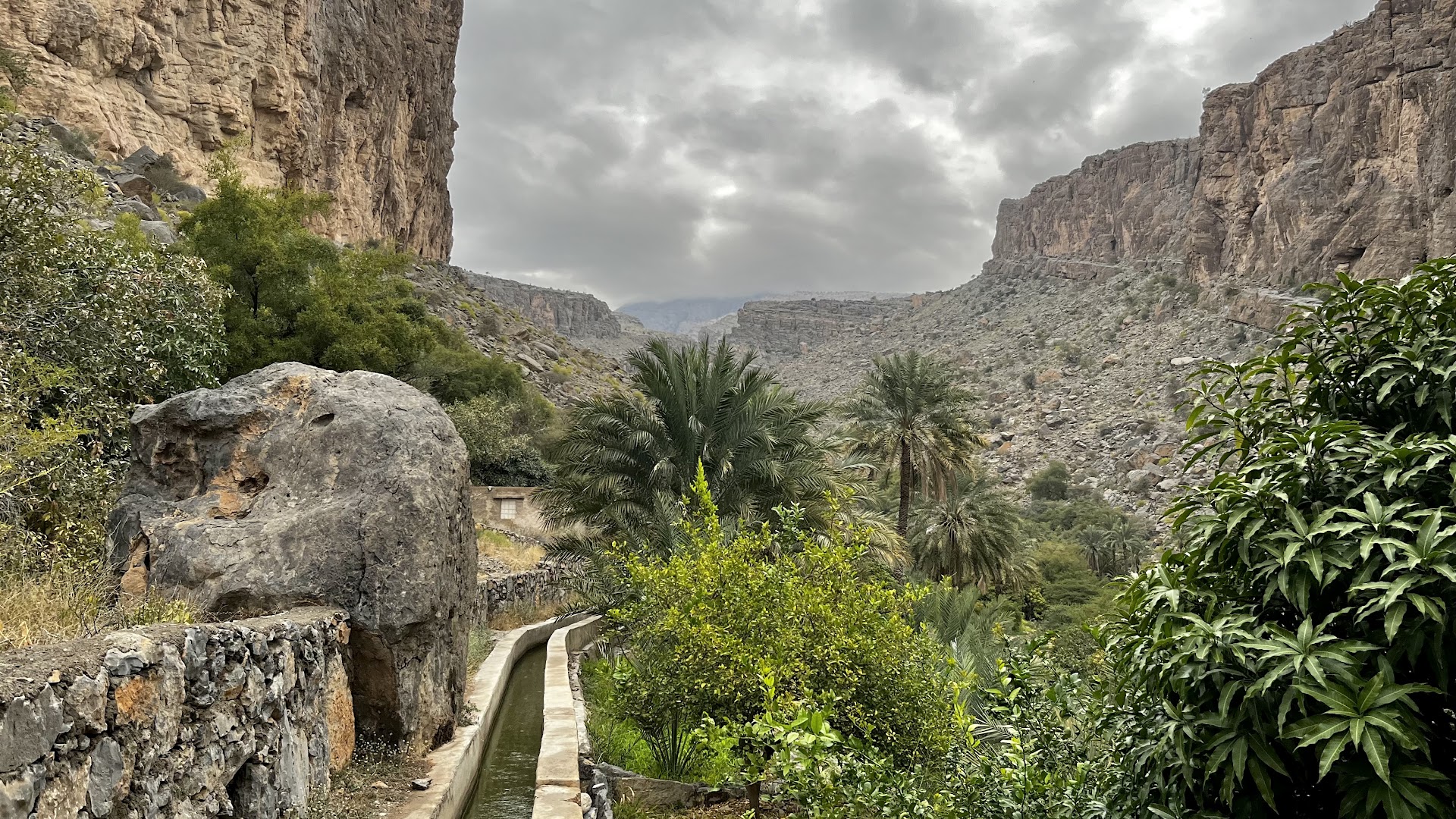 Spring of Misfat's Falaj system
